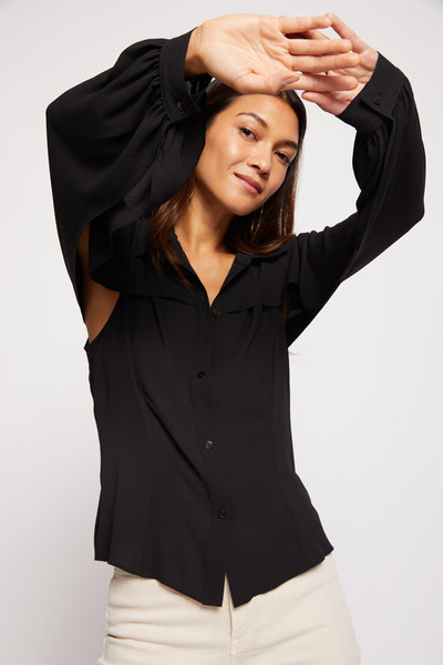 Bailey 44 Siff Blouse Black in - Bailey/44