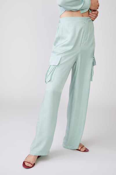Pallas Aurore Satin Trimmed Wool Crepe Slim Fit Pants, $1,145, NET-A-PORTER.COM