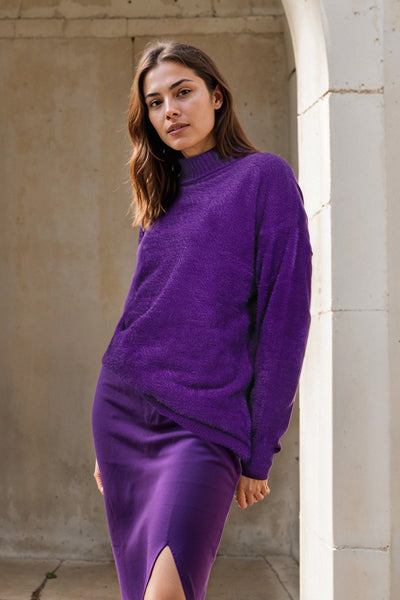 Bailey 44 Sana Sweater Top in Magenta Bailey/44