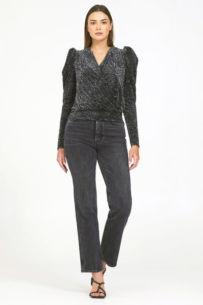 Bailey 44 Mansel Burnout Top in Black Bailey/441