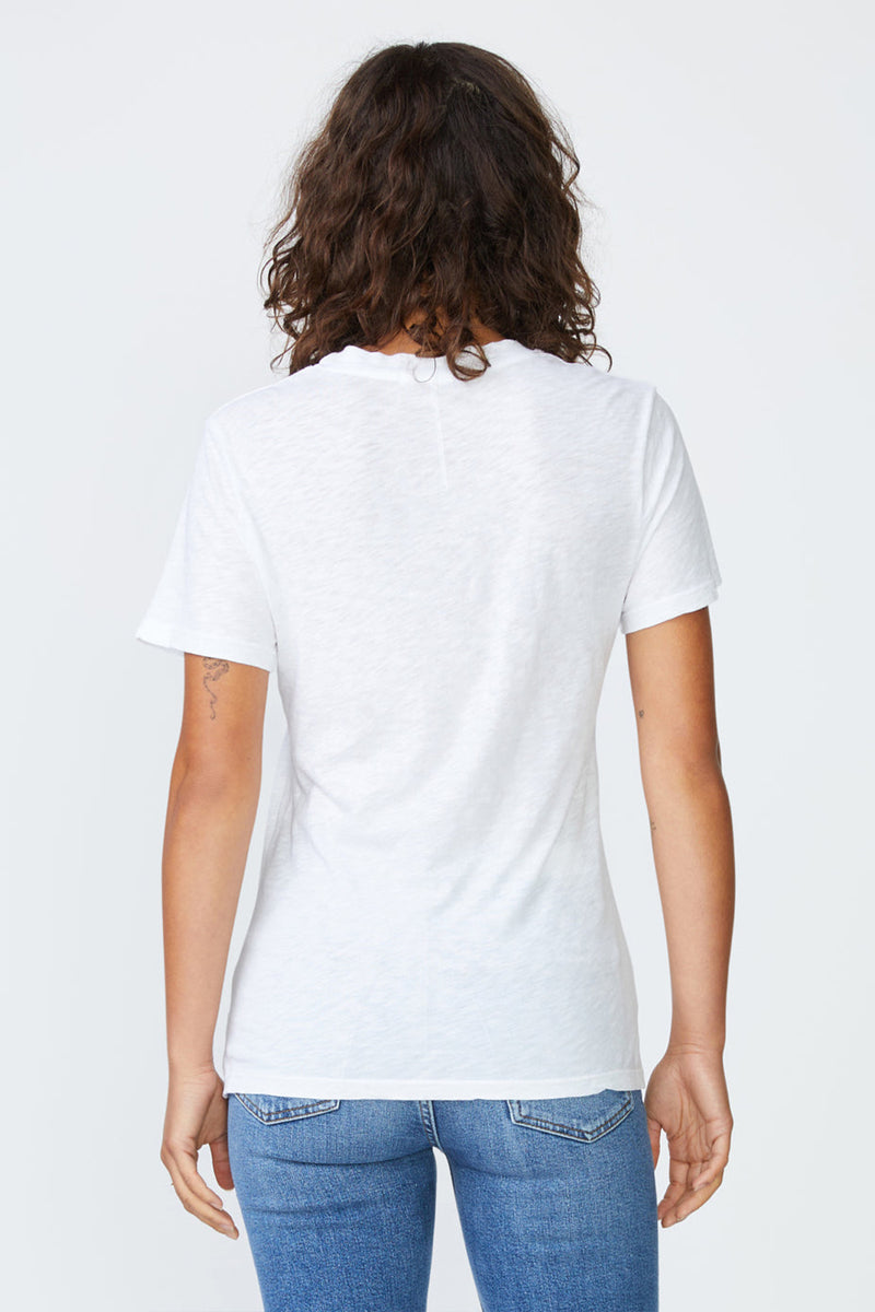 Products Stateside Supima Slub Jersey Short Sleeve T-Shirt in White-back