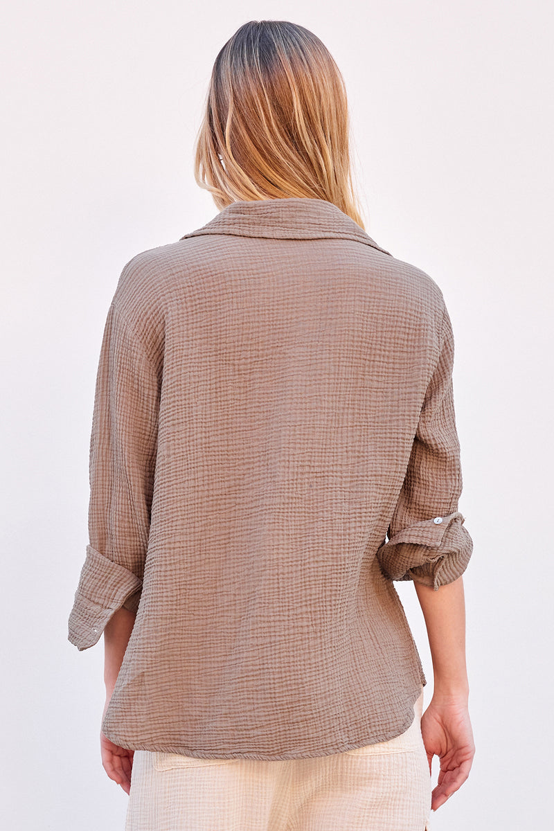 Sundry Classic Shirt in Sage