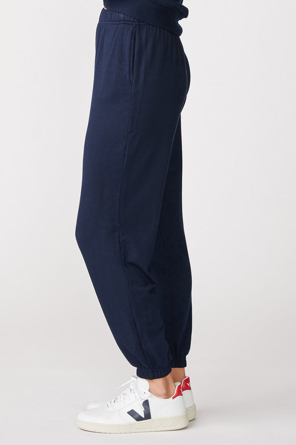 Stateside Softest Fleece Sweatpant with Pockets in New Navy