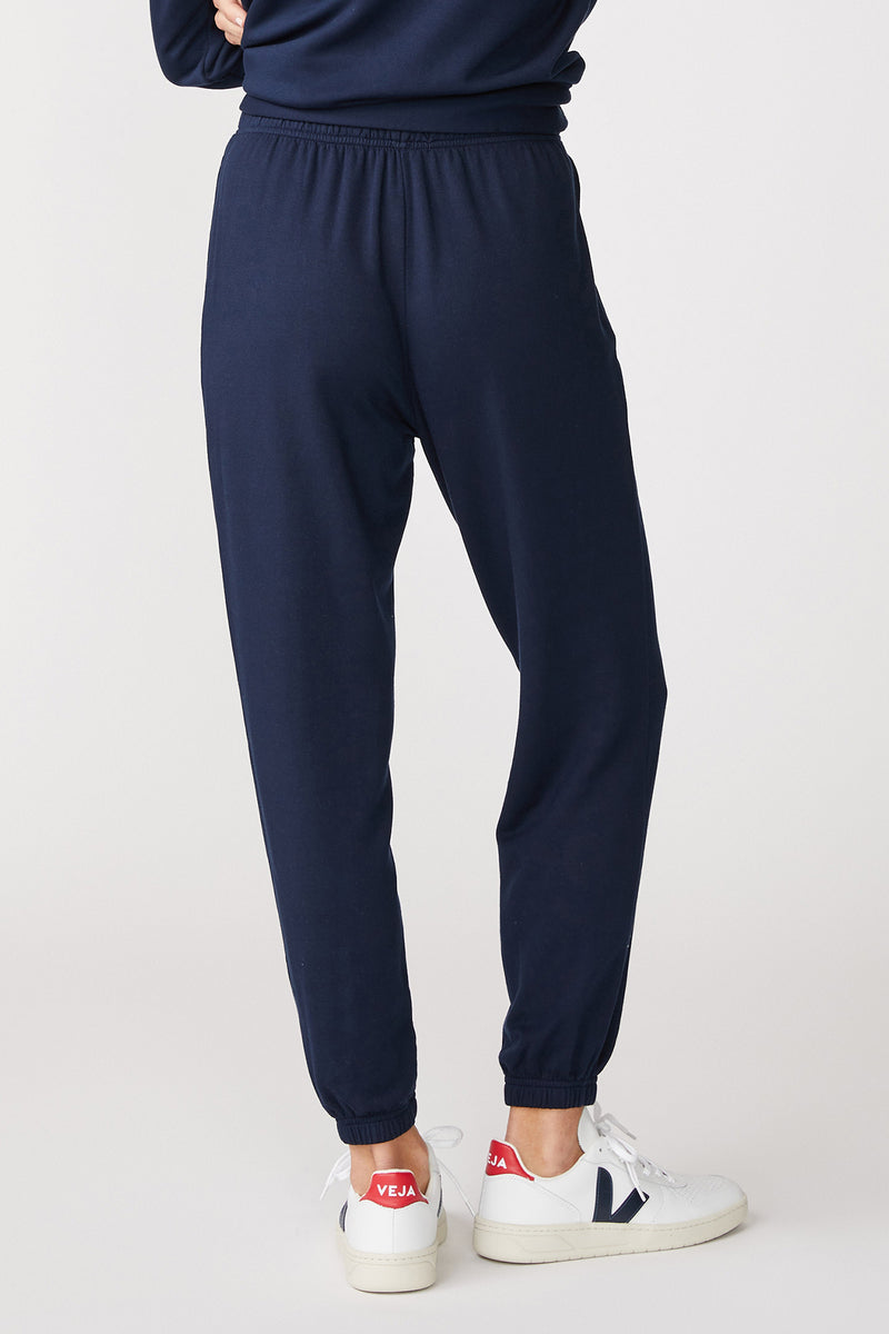 Stateside Softest Fleece Sweatpant with Pockets in New Navy