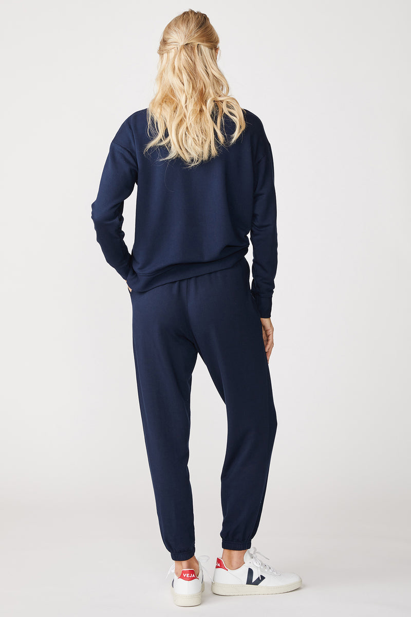 Stateside Softest Fleece Sweatpant with Pockets in New Navy