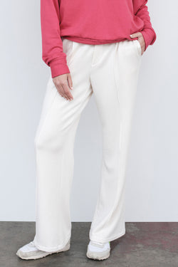 Stateside Softest Fleece Trouser in Cream