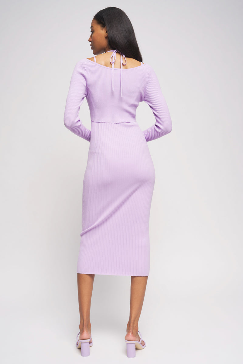 Bailey 44 Connie Sweater Dress in Lilac - back
