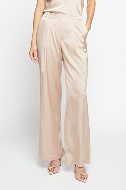 Bailey 44 Giada Satin Pant in Champagne-front