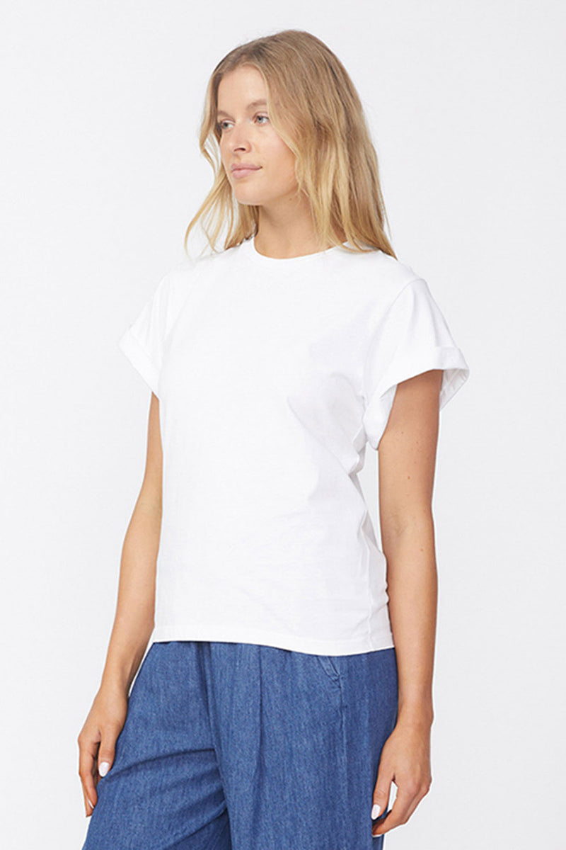 Cloud Jersey Oversized T-Shirt in Paper-side