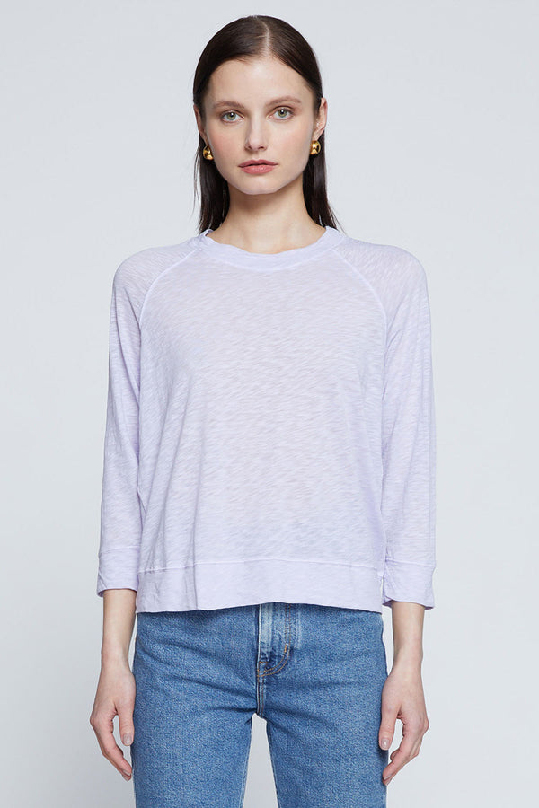 Stateside Supima Slub Sweatshirt Tee in Wisteria