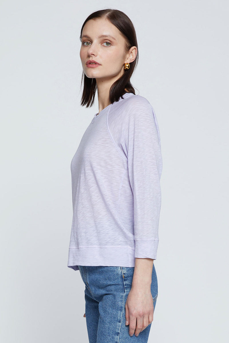 Stateside Supima Slub Sweatshirt Tee in Wisteria