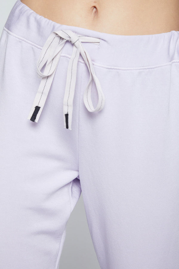 Stateside Softest Fleece Drawstring Sweatpant- close up of waist seam