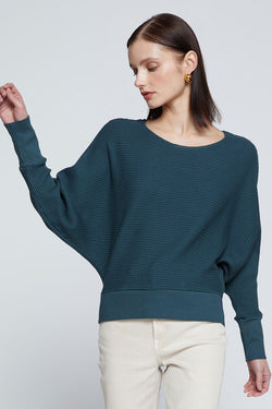 Stateside Luxe Thermal Dolman Boatneck -side view 