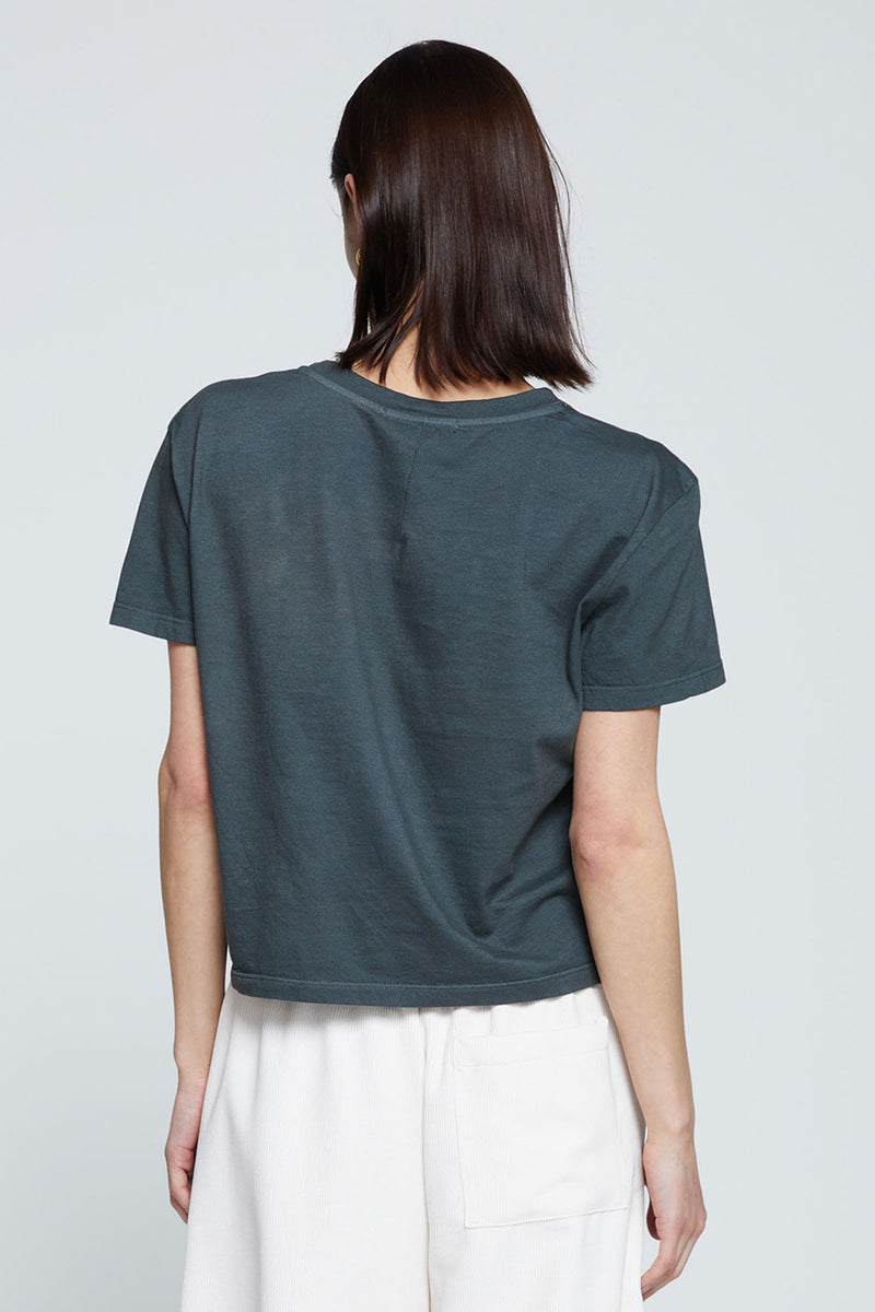 Stateside Cloud Jersey Short Sleeve Crew in Verde