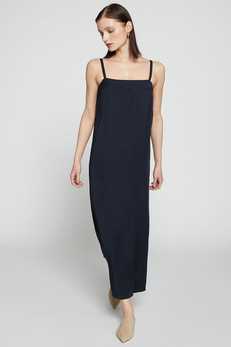 Stateside Dove Modal Slip Dress-model is looking off to the side 