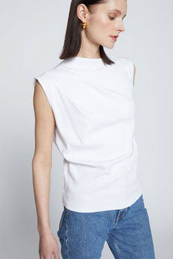 Stateside Luxe 2x1 Rib Asymmetric Tank-side view