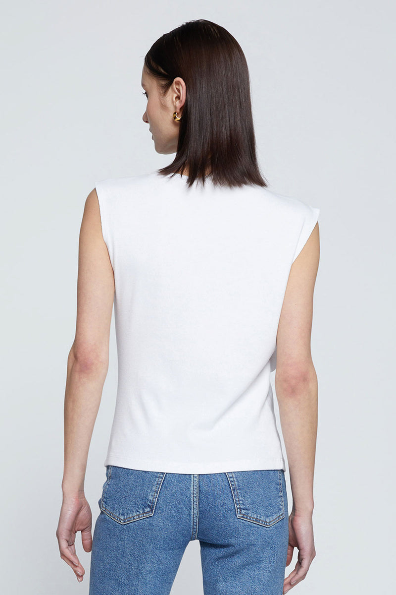 Stateside Luxe 2x1 Rib Asymmetric Tank-back view