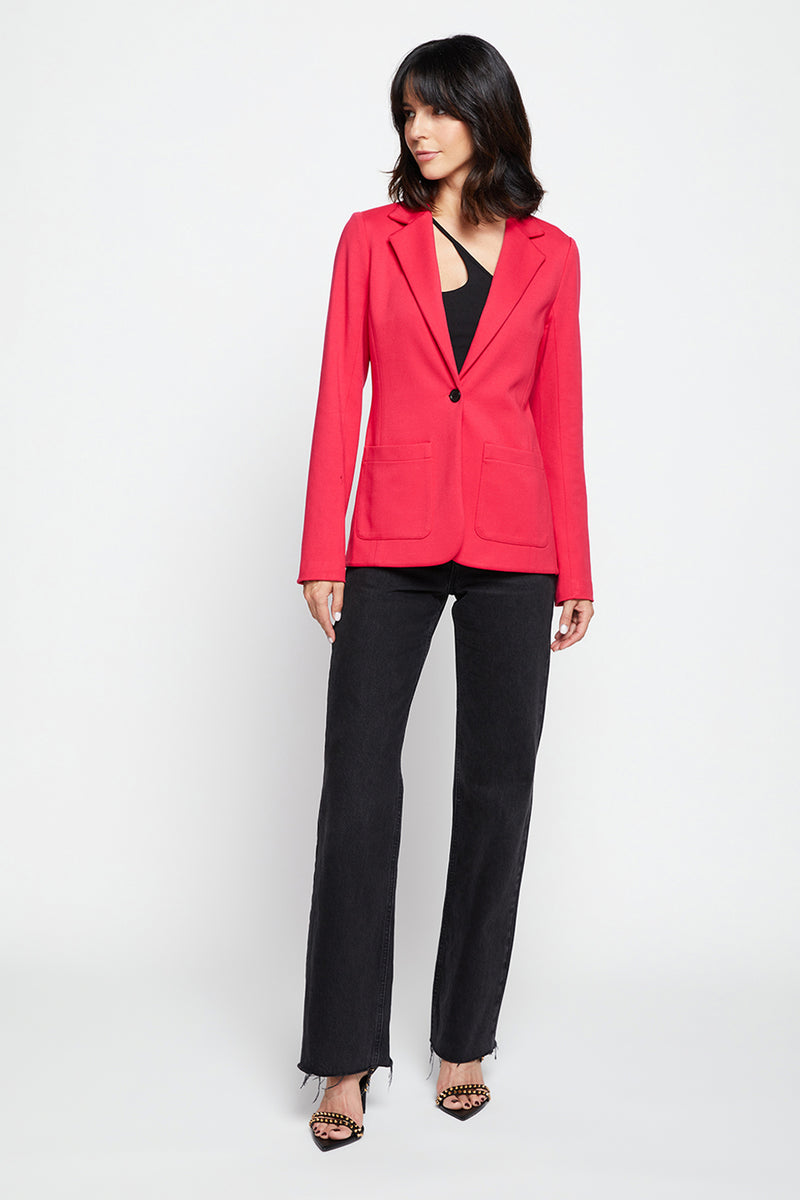 Bailey 44 Ella Jacket In Campari-full view model looking to the side