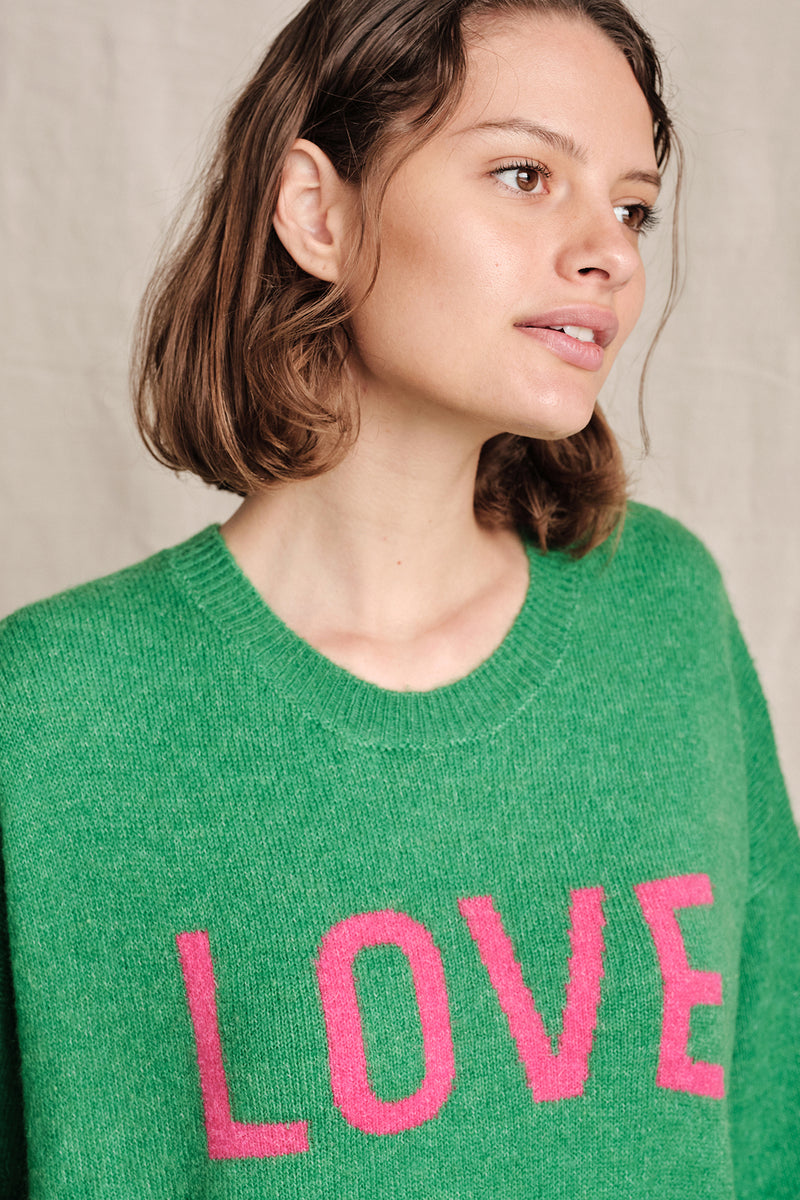 Sundry LOVE Oversized Sweater In Amazon-side close up