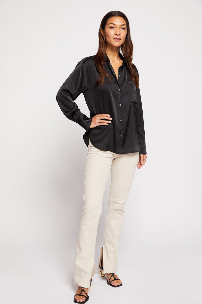 Bailey 44 Norea Blouse in Black - 3/4 right side