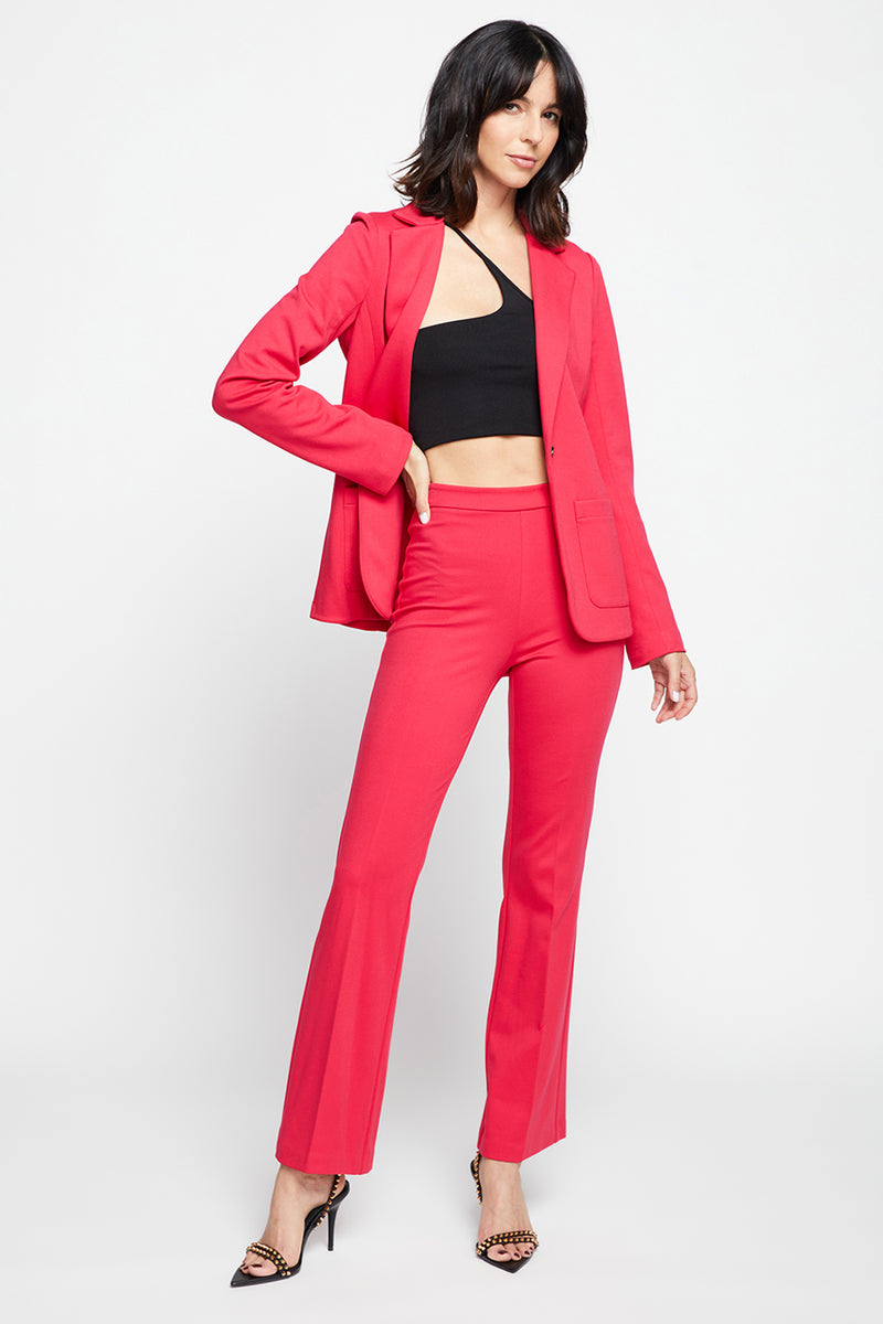 Bailey 44 Paige Trouser In Campari-full view with set