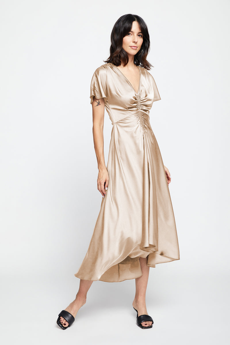 Bailey 44 Lori Dress In Champagne- front leaning