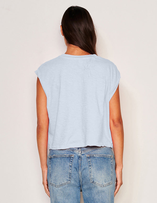 Sundry Muscle Tank in Blue Wash