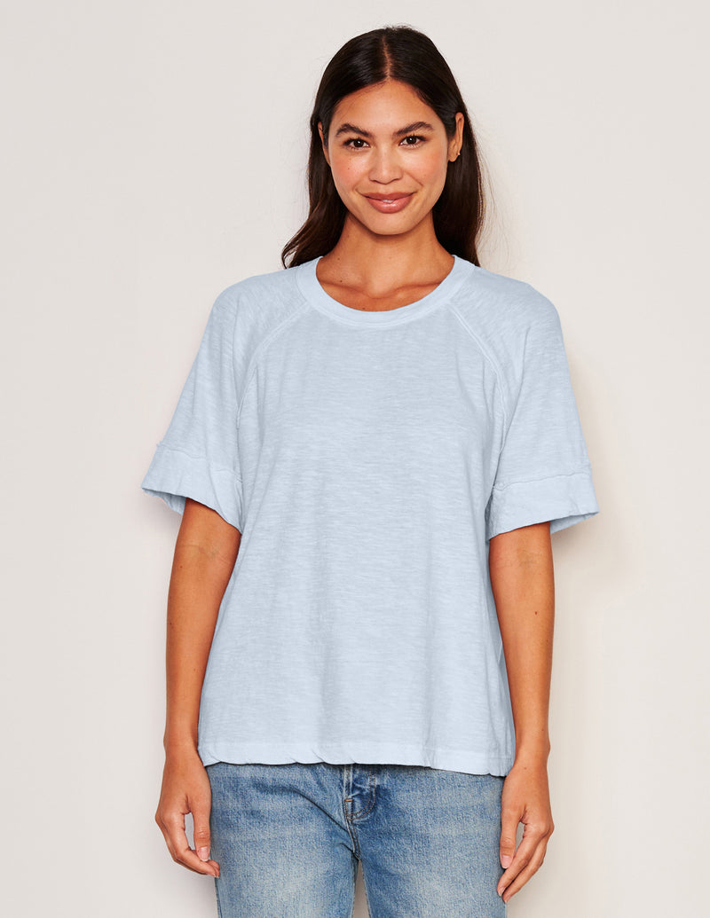 Sundry Boyfriend Tee in Blue Wash