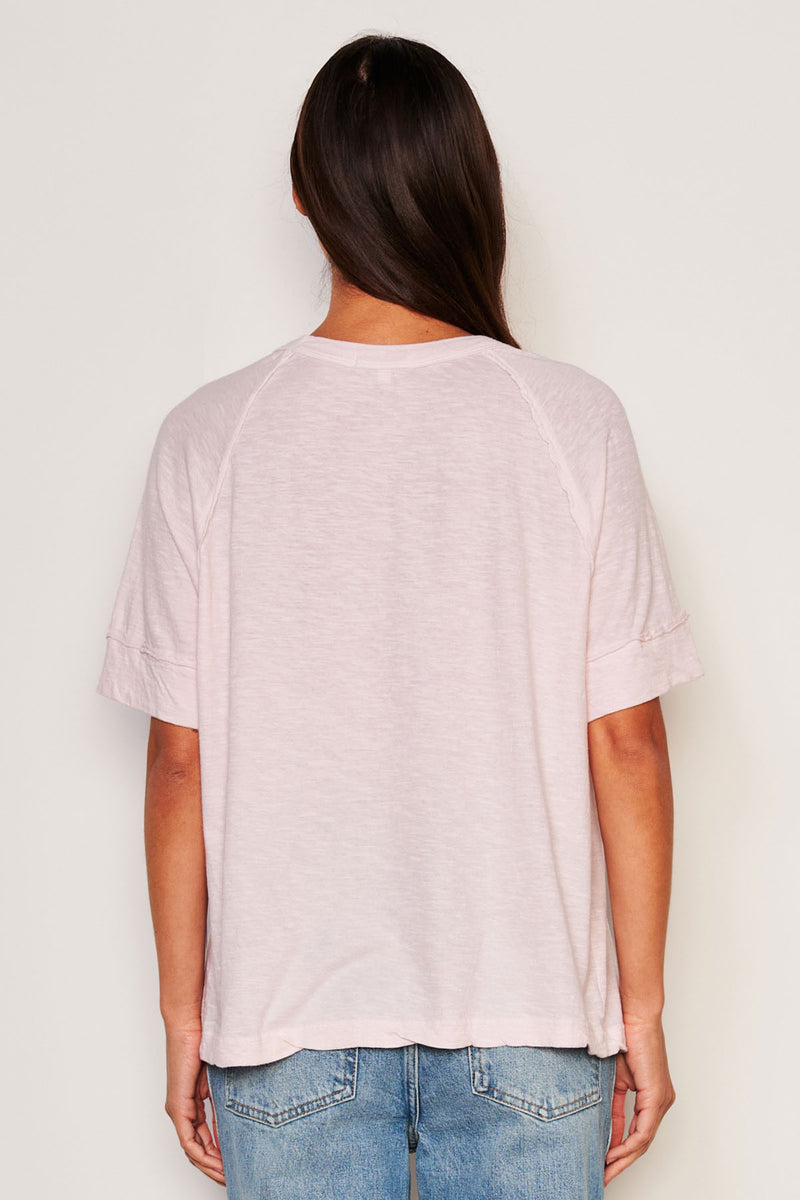 Sundry Boyfriend Tee in Flush Pink-back view