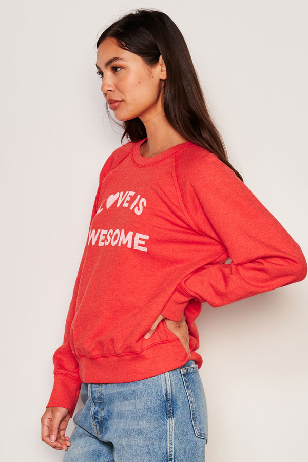 Sundry Awesome Raglan Sweatshirt-side view