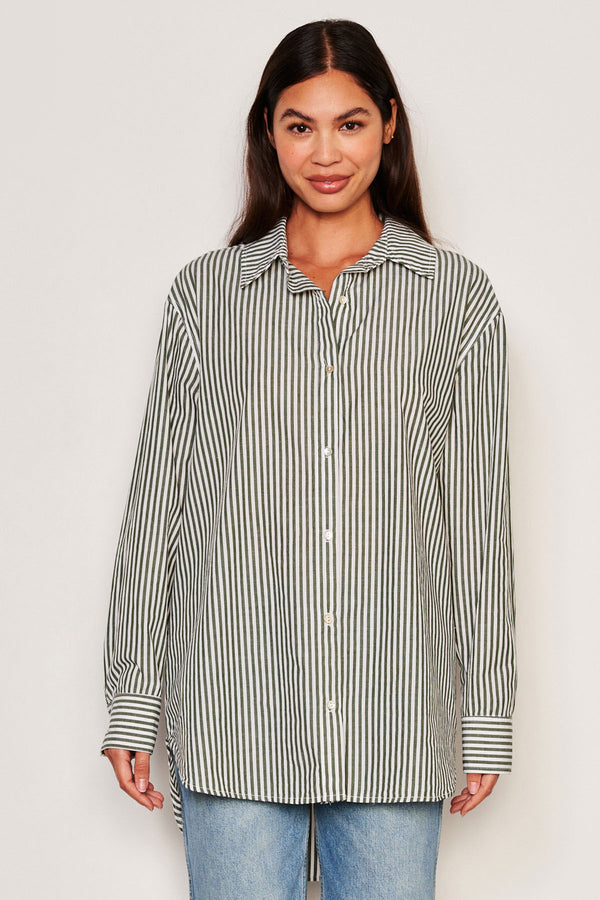 Sundry Destinations Oversized Shirt-3/4 front