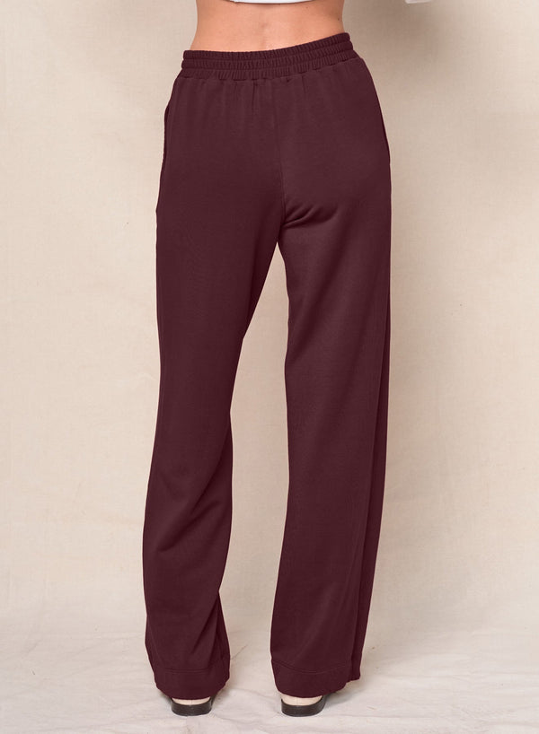 Softest Fleece Trouser in Cabernet