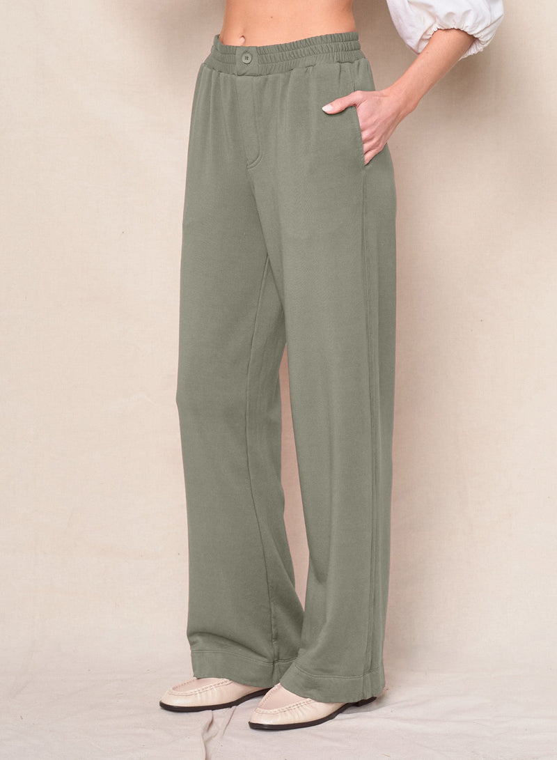 Softest Fleece Trouser in Thyme