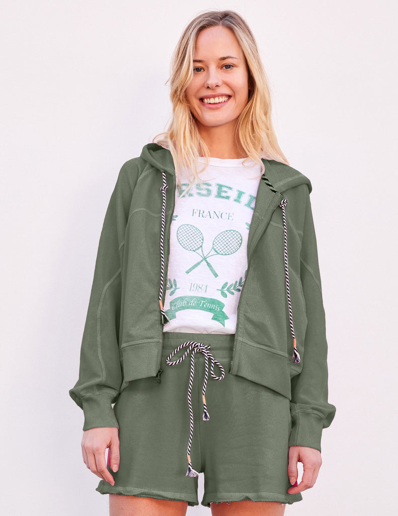 Sundry Horizon Zip Hoodie in Signature Green | Bailey/44