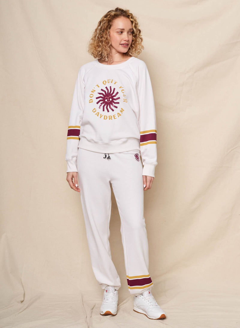 Sundry Daydream Raglan Sweatshirt in Oyster