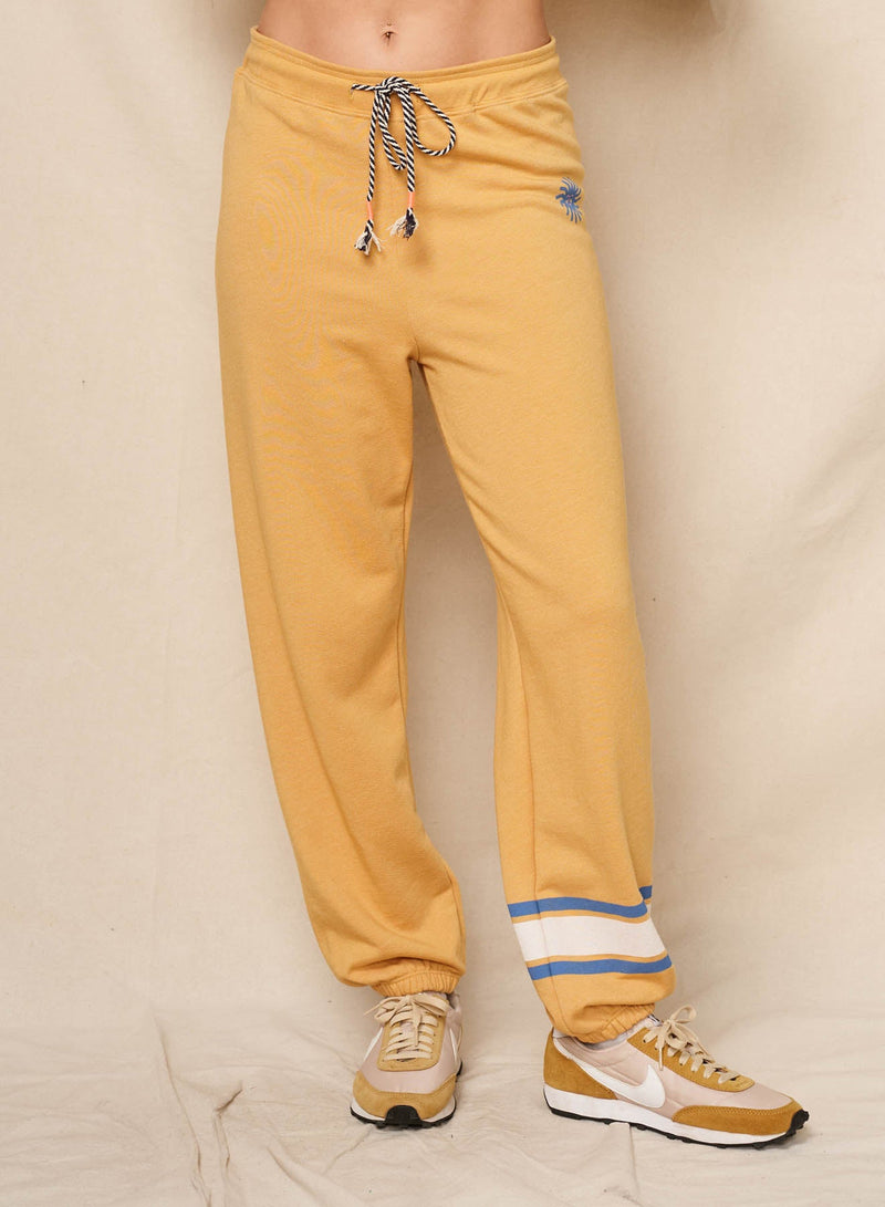 Sundry Sun & Stripes Sweatpant in Daffodil