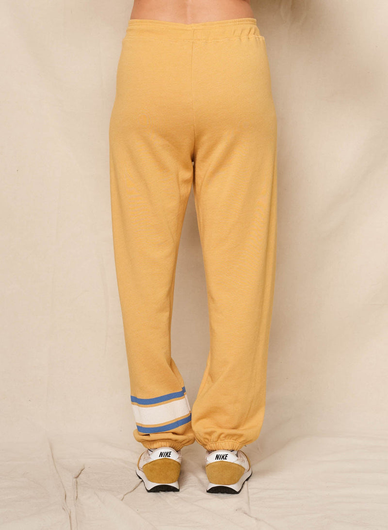Sundry Sun & Stripes Sweatpant in Daffodil