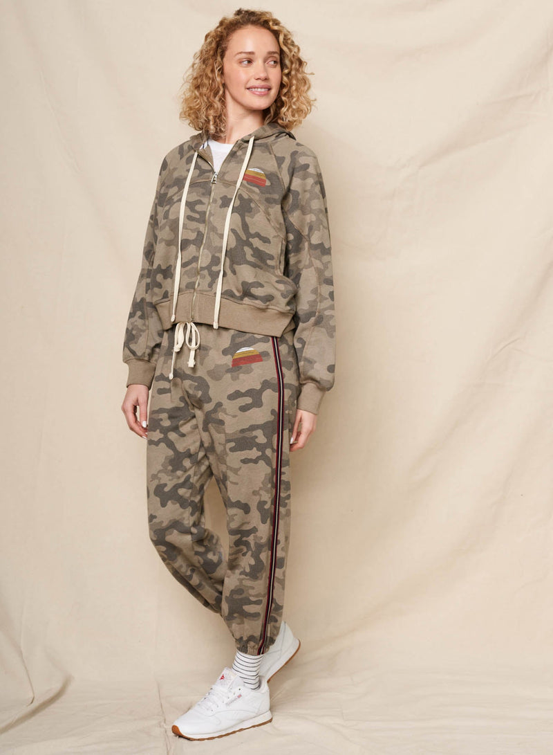 Sundry Golden Hour Horizon Hoodie in Fern