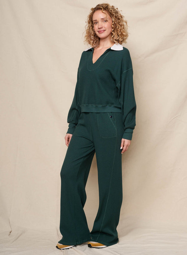 Sundry Popover Polo in Rainforest