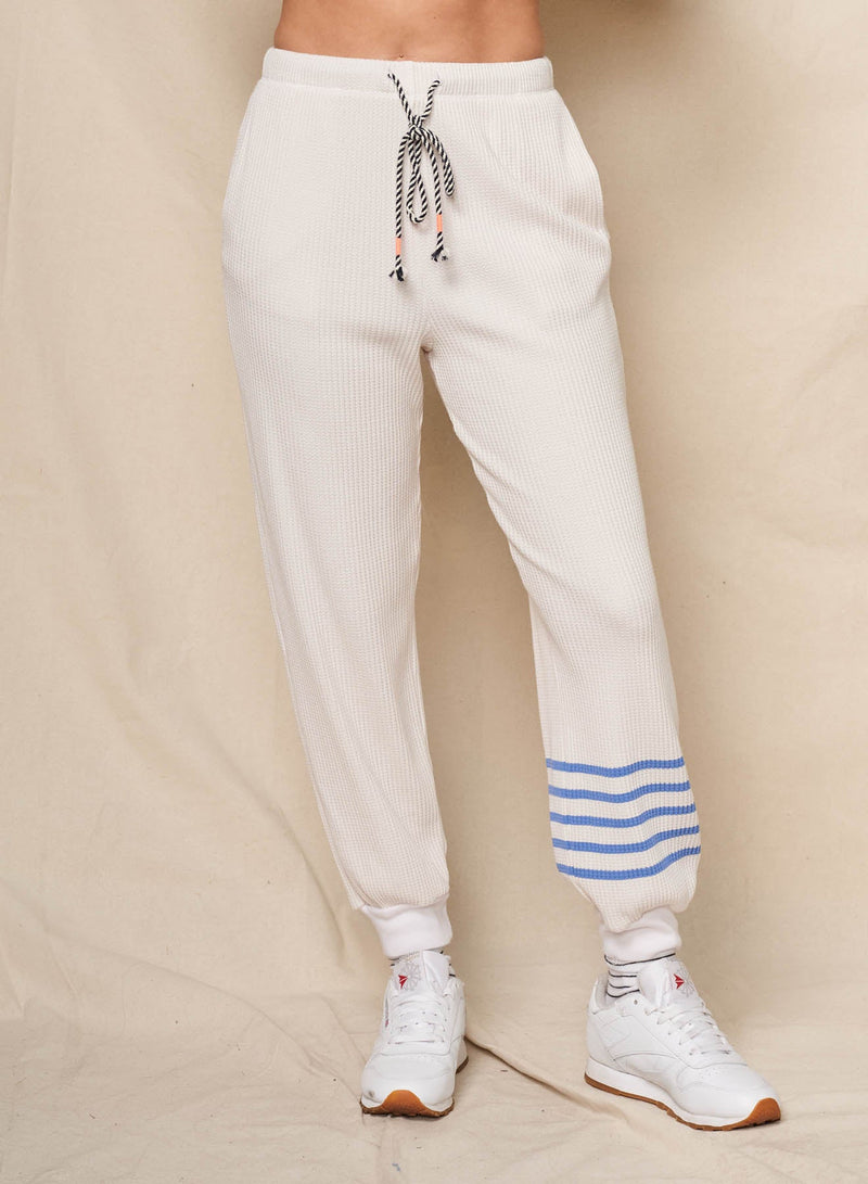 Sundry Stripes Jogger in Oyster