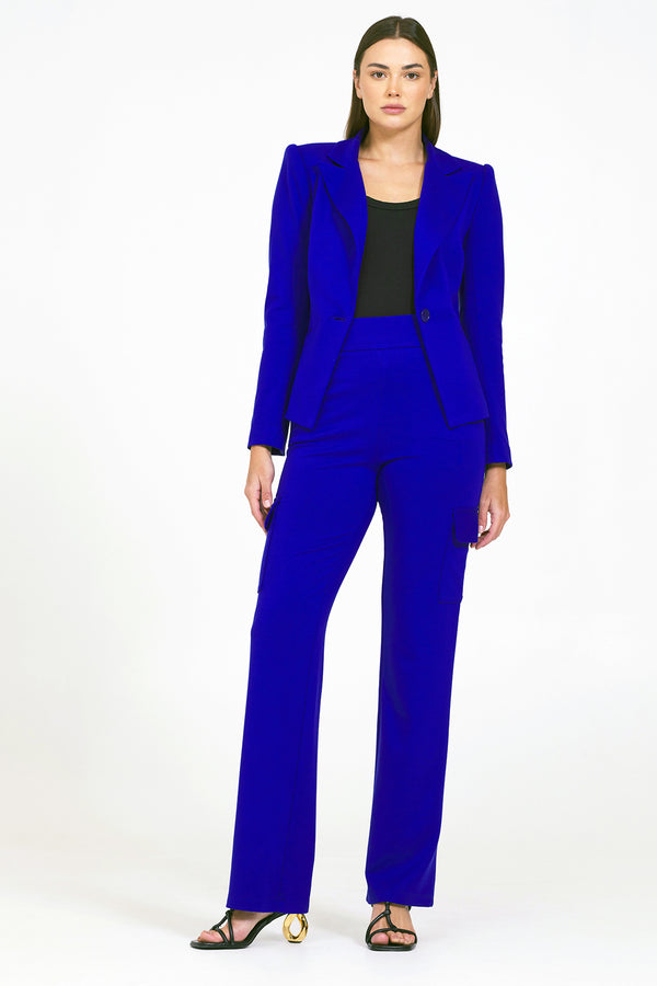 Bailey 44 Olympia Ponte Jacket in Cobalt-front