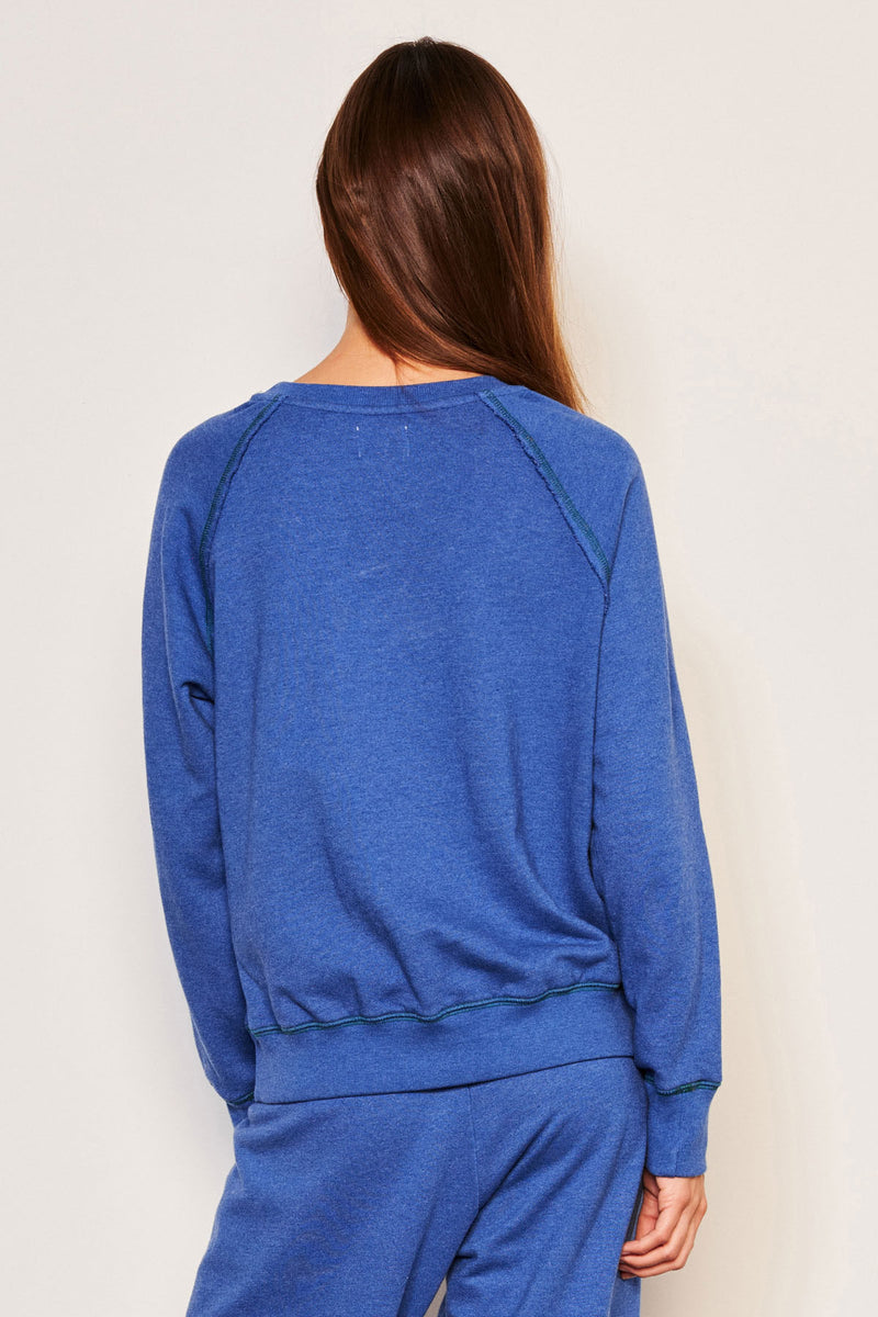 Sundry Ski Day Raglan Sweatshirt in Symphony