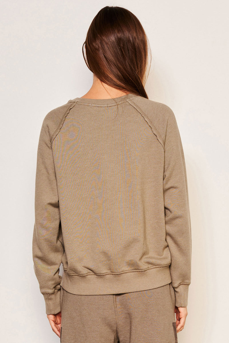 Sundry Raglan Sweatshirt in Fern