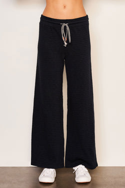 Sundry Lounge Wide Leg Pant in Deep Navy