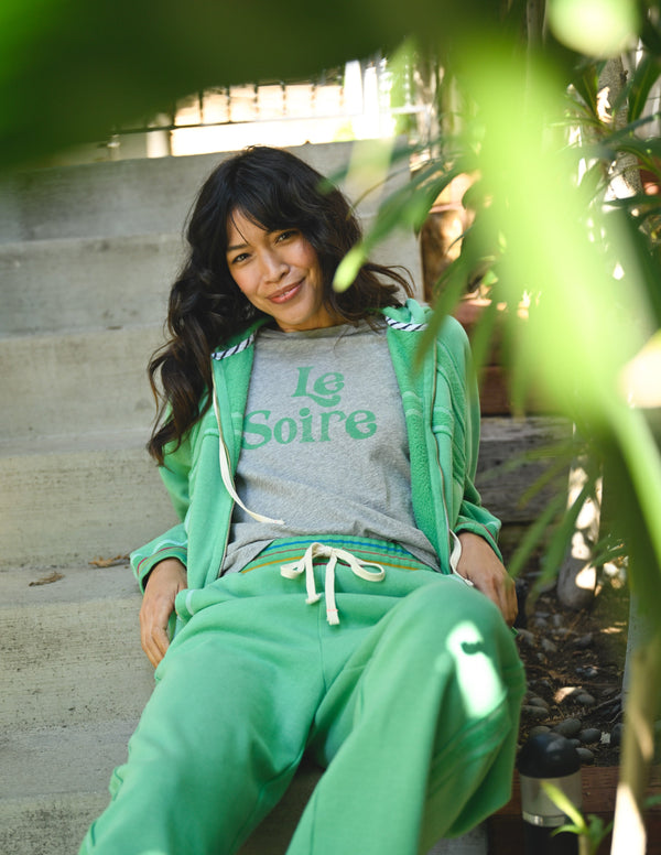 Sundry Raw Seamed Pant in Winter Green