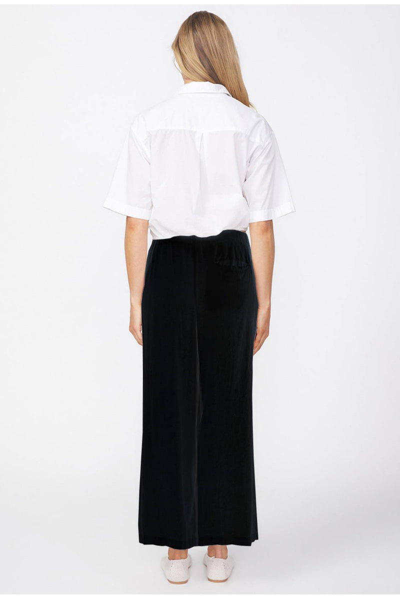 Stateside Linen Cropped Pull-On Trouser-back view