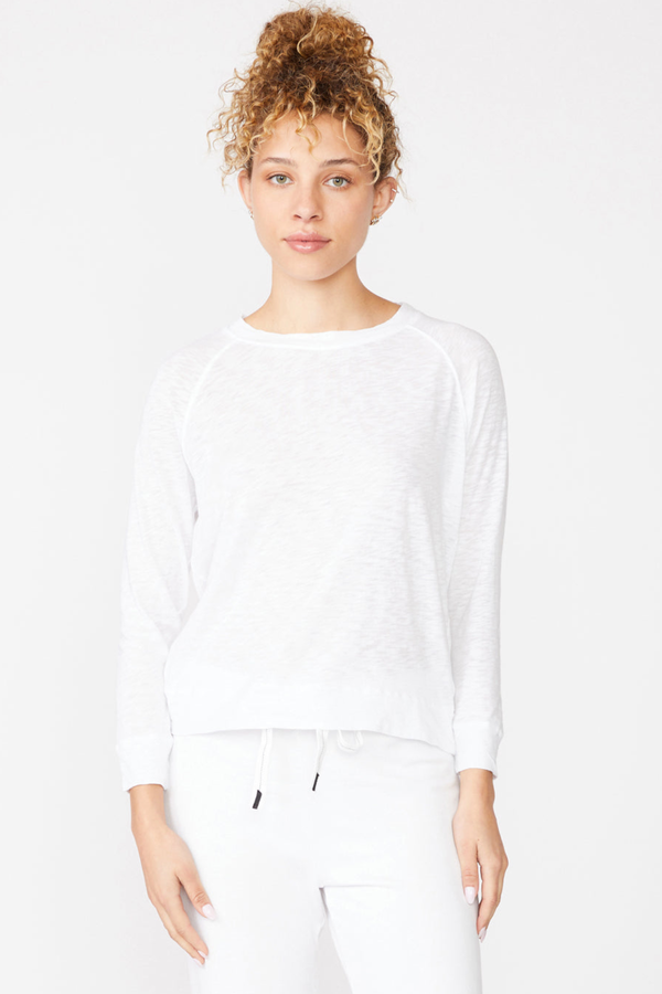 Supima Slub Jersey Sweatshirt Tee-3/4 front