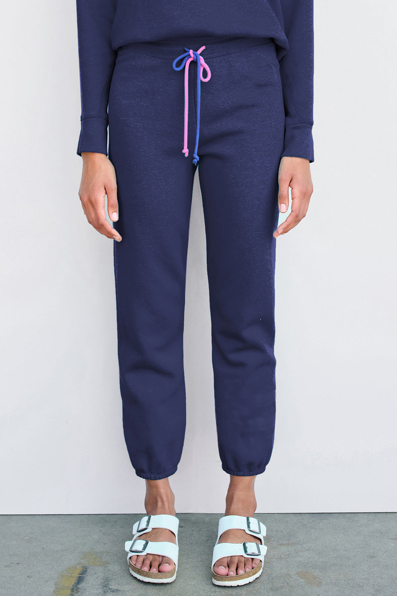Sundry Jogger with Cord in Navy-front