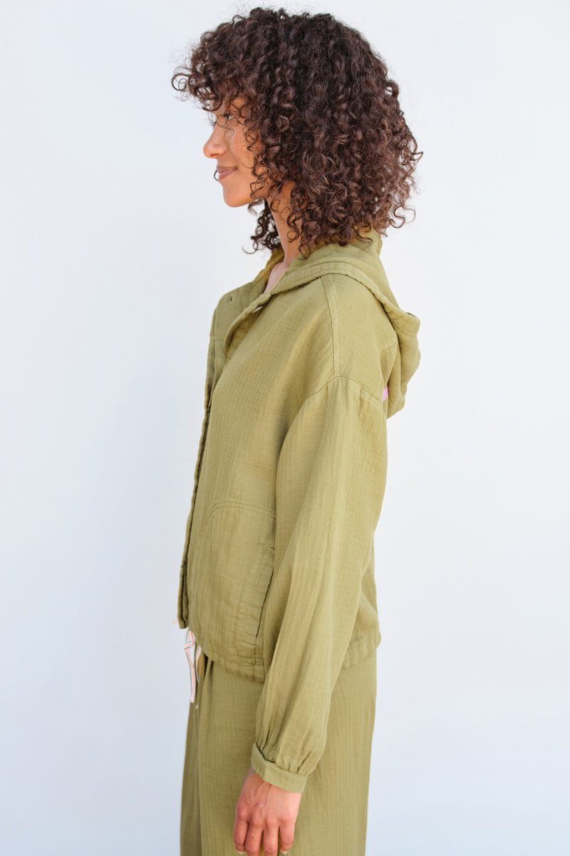 Sundry Golden Hour Hoodie in Olive-side