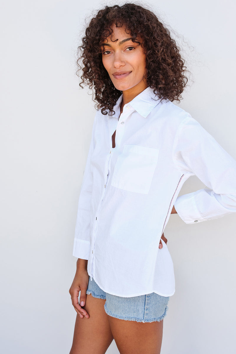 Sundry LeSoleil Button Down in White